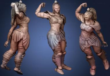 3D модель Исправлена ошибка Orc Female1 (STL)